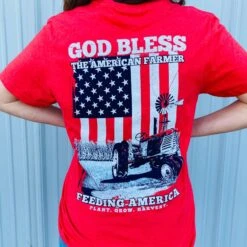 God Bless The American Farmer Tee -Weaver Leather Cowboy Store GODBLESSFARMERb
