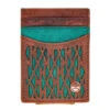 Hooey Teal Aztec Money Clip -Weaver Leather Cowboy Store HMC011 BRTQ