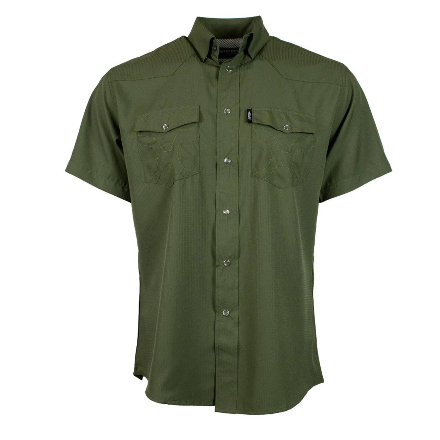 Hooey "Sol" Men's Olive Short Sleeve Shirt 3 Hooey "Sol" Men's Olive Short Sleeve Shirt
