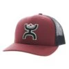 HOOey Maroon/Blk Sterling -Weaver Leather Cowboy Store Hooey Sterling Maroon and Black Trucker S 1 59980