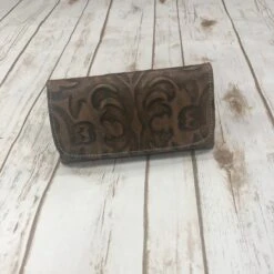 Accessories Plus Tool And Leather Clutch Purse