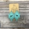 T N R Custom Jewelry Medium Teal Horse Aztec Earring