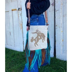 American Darling Conceal Carry Bronc Hide Purse -Weaver Leather Cowboy Store IMG 5127