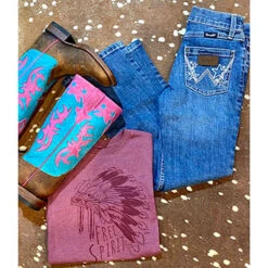 Wrangler Girls Star Bootcut Jeans -Weaver Leather Cowboy Store IMG 1370