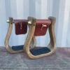 Nettles 2" Stained Barrel Racer Stirrup -Weaver Leather Cowboy Store IMG 4609