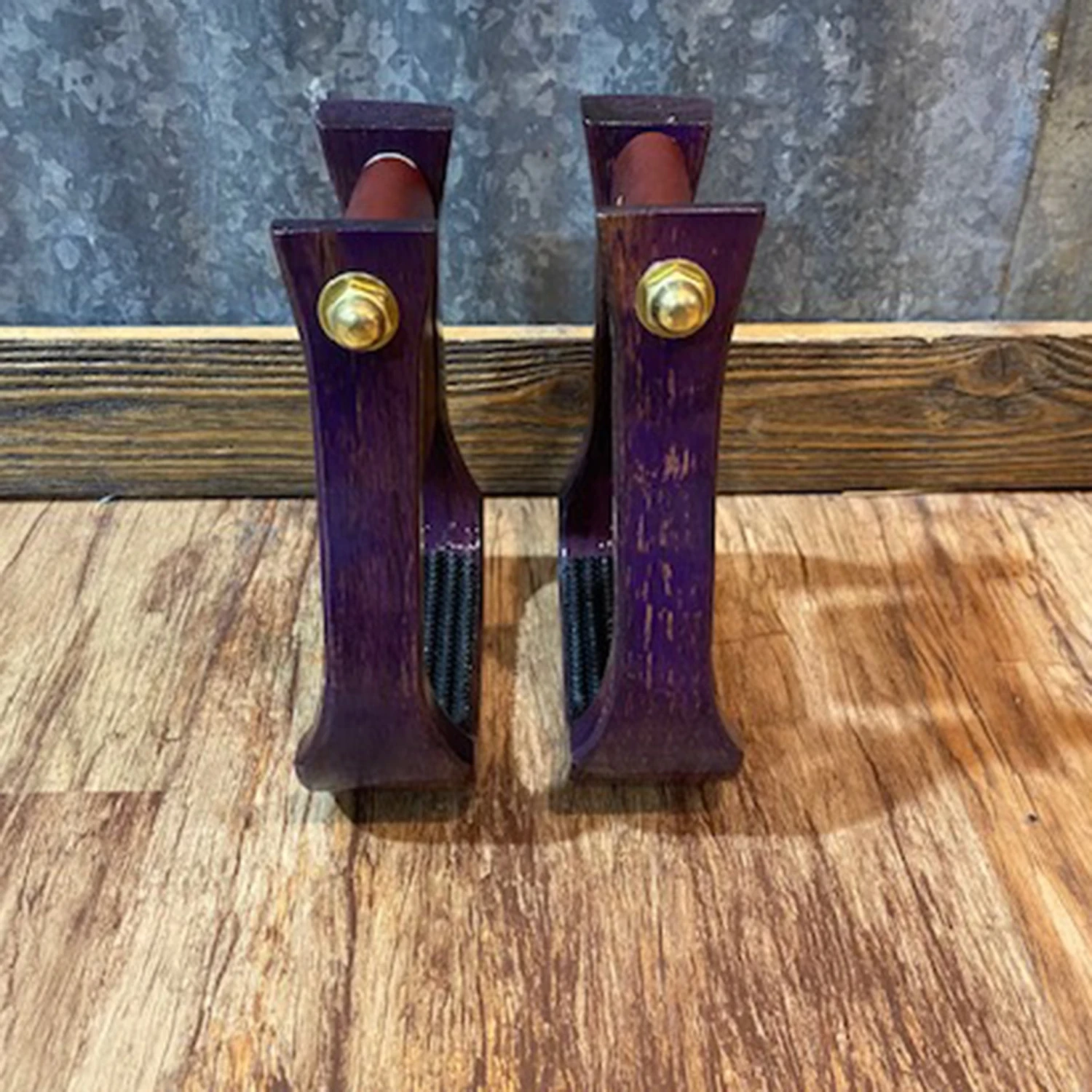 Nettles 2" Distressed Purple Barrel Stirrup 4 Nettles 2" Distressed Purple Barrel Stirrup - Image 2