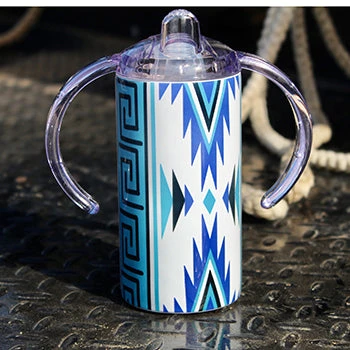 Saddle Blanket Blue Sippy Cup 3 Saddle Blanket Blue Sippy Cup