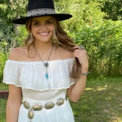 White Maxi Dress -Weaver Leather Cowboy Store IMG 9116