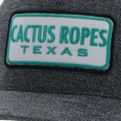 Hooey Cactus Ropes Grey And White Flex Fit Cap -Weaver Leather Cowboy Store KEL3bGF4