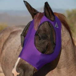 Professional's Choice Purple Comfort Fly Mask With Ears