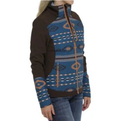 Cinch Womens Brown Aztec Jacket -Weaver Leather Cowboy Store MAJ98580013