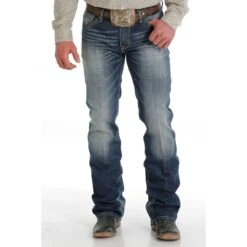 Cinch Men's Ian Dark Stone Wash Jeans -Weaver Leather Cowboy Store MB56536001