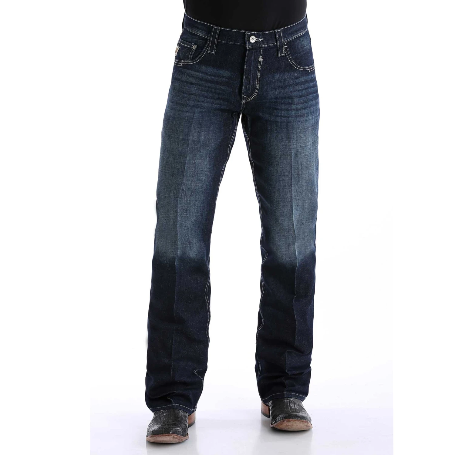 Men's Cinch Carter Dark 2.4 Relaxed Fit Bootcut Jean 3 Men's Cinch Carter Dark 2.4 Relaxed Fit Bootcut Jean