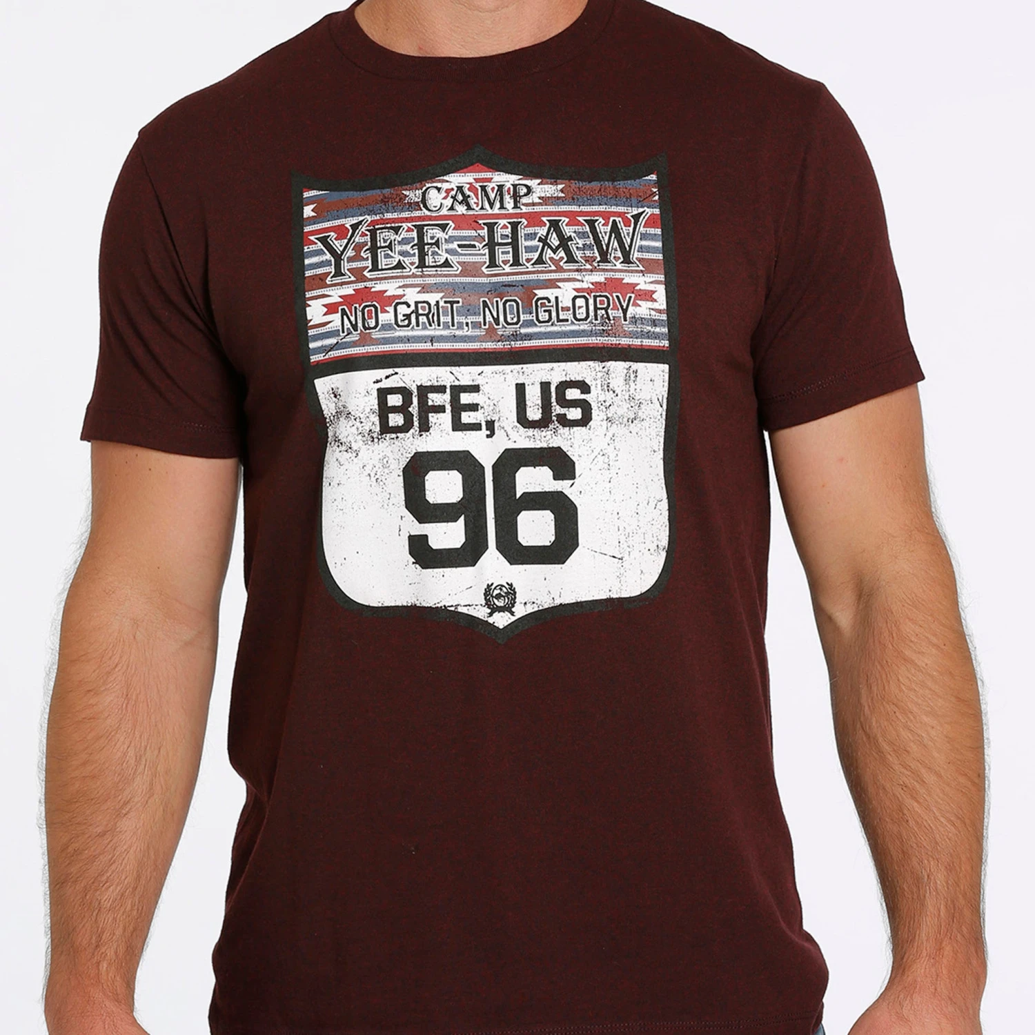 Cinch Burgundy Yee-Haw Tee 3 Cinch Burgundy Yee-Haw Tee