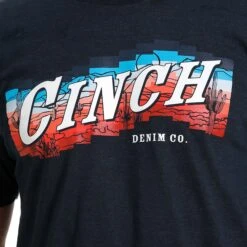 Cinch Men's Heather Navy Tee 7 Cinch Men's Heather Navy Tee -Weaver Leather Cowboy Store MTT1690567 3