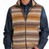 Cinch Multi Brown Fleece Vest -Weaver Leather Cowboy Store MWV1585001