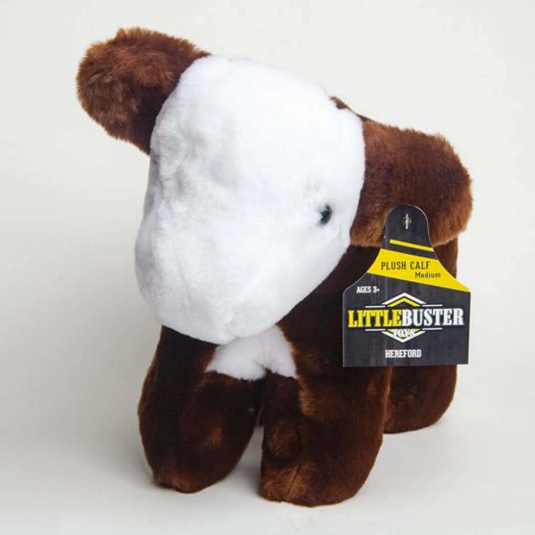 Little Buster Medium Plush Hereford Calf 5 Little Buster Medium Plush Hereford Calf - Image 3