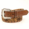Nocona Basketweave Tabs Calf Hair Belt -Weaver Leather Cowboy Store N210000608