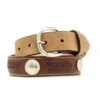 Nocona Men's Brown Ribbon Concho Belt -Weaver Leather Cowboy Store N4421644