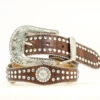 Nocona Girl's Brown Scalloped Rhinestone Belt -Weaver Leather Cowboy Store N4426002