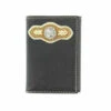 Nocona Black Laced Concho Trifold -Weaver Leather Cowboy Store N5419601