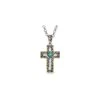 Montana Silversmiths Antiqued Serrated Cross Necklace -Weaver Leather Cowboy Store NC4775jpeg