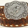 Nocona Kid's Floral Tooled Belt -Weaver Leather Cowboy Store Nocona Boys Western Belt prod 64216 l N4436208