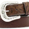 Nocona Men's Brown Bullhide Floral Belt -Weaver Leather Cowboy Store Nocona Brown Bullhide Belt prod 61904 l N2438902