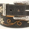 Nocona Women's Black Floral Embroidered Belt -Weaver Leather Cowboy Store Nocona Ladies Embroidered Belt prd 67524 l n34470012