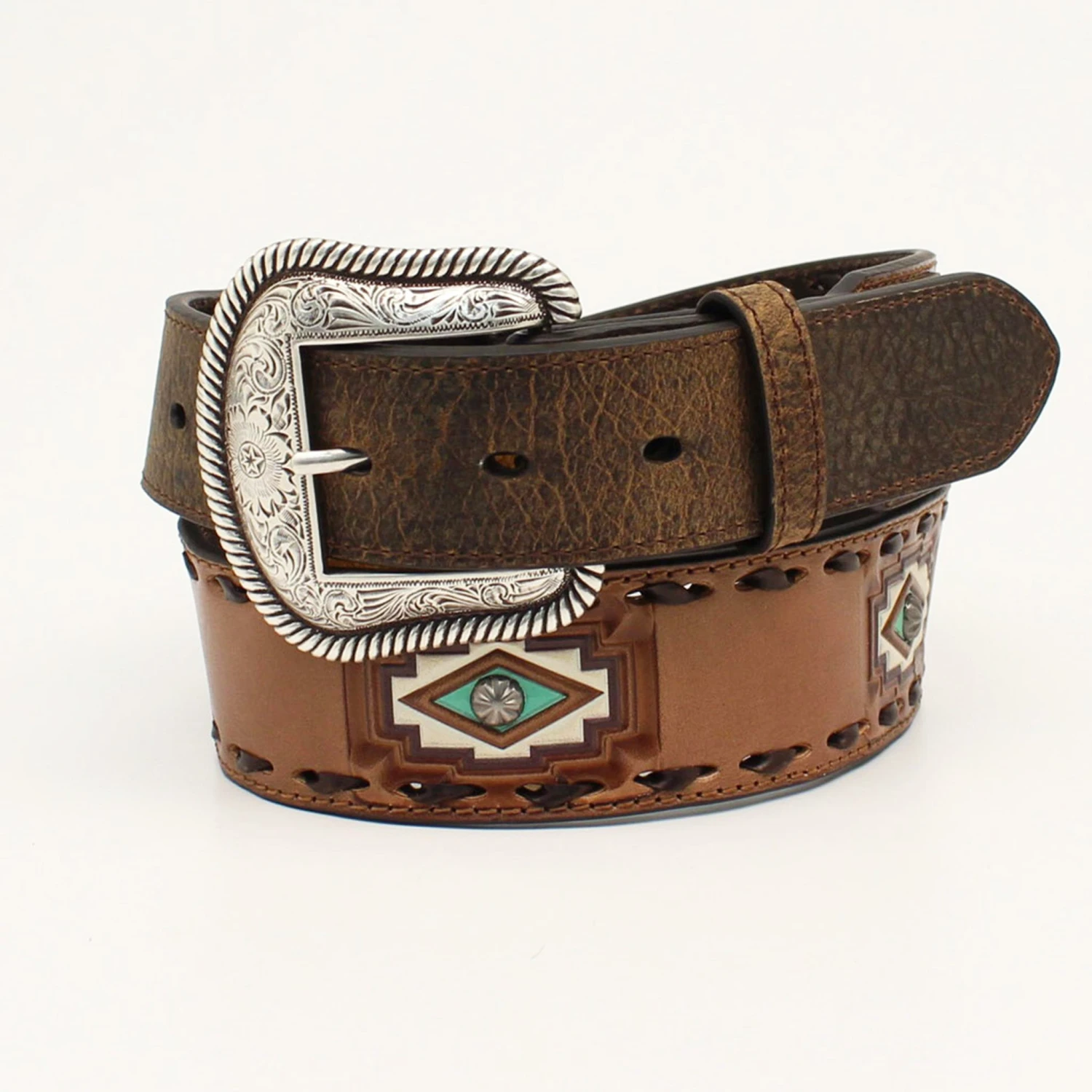 Nocona Men's Diamond Southwest Belt 3 Nocona Men's Diamond Southwest Belt
