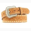 Nocona Men's Tan Cross Embossed Stitched Belt -Weaver Leather Cowboy Store Nocona Mens Western Belt prod 62799 l N2497444