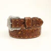 Nocona Men's Tan And Brown Floral Belt -Weaver Leather Cowboy Store Nocona Pierced Leather Belt prod 61674 l N2414708