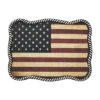 Nocona Rectangular Rope Edge USA Flag Buckle -Weaver Leather Cowboy Store Nocona Rectangle USA Flag Design Buckle prod 67139 l 37040