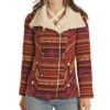 Ladies Serape Stripe Wool Coat -Weaver Leather Cowboy Store PRWO92RZYY