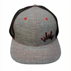Best Ever Flat Brim Grey/Red Cap