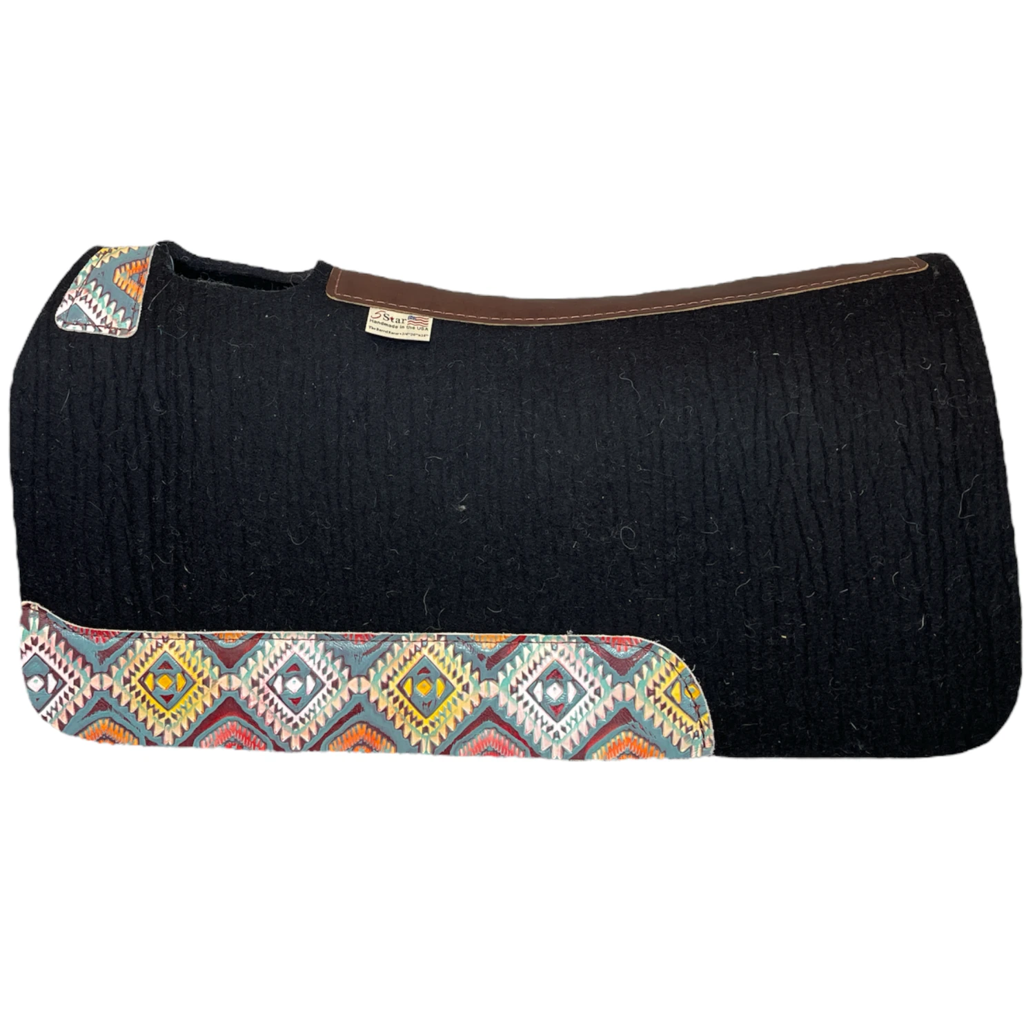 5 Star Barrel Racer Black & Aztec Pad 3 5 Star Barrel Racer Black & Aztec Pad