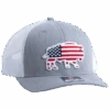 Red Dirt Heather Grey USA Buffalo Cap