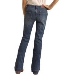 Rock & Roll Girls Mid Rise Trouser -Weaver Leather Cowboy Store RRGD5MR0XJ B