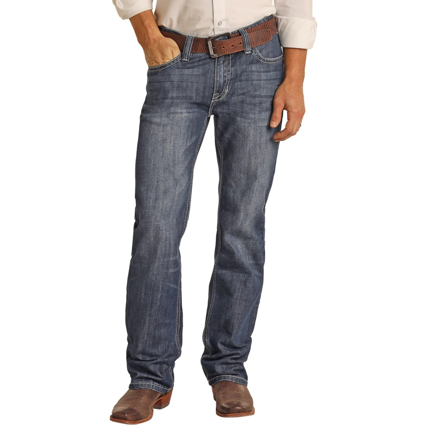 Rock & Roll Cowboy Ladder Stitch Double Barrel Jeans 4 Rock & Roll Cowboy Ladder Stitch Double Barrel Jeans - Image 2