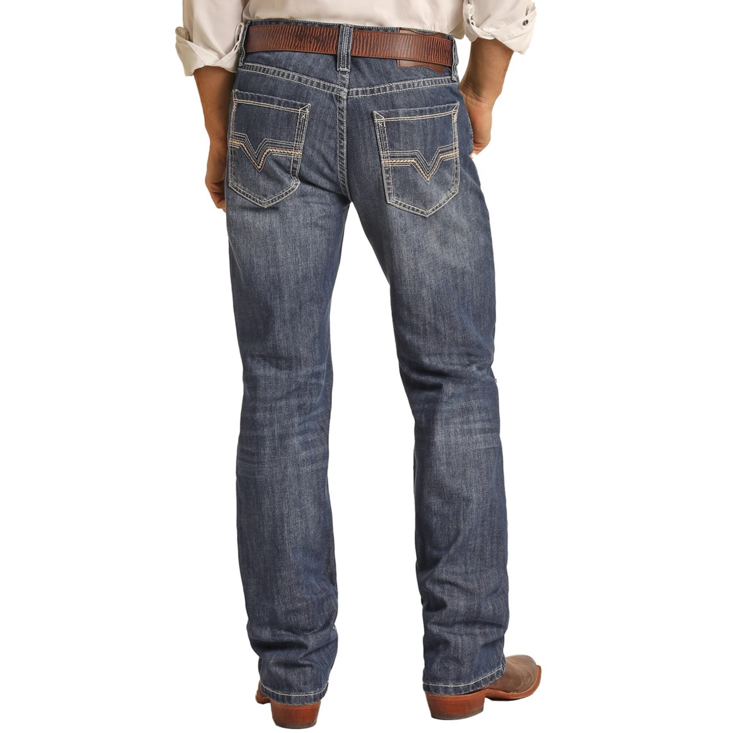 Rock & Roll Cowboy Ladder Stitch Double Barrel Jeans 3 Rock & Roll Cowboy Ladder Stitch Double Barrel Jeans
