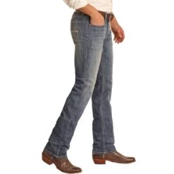 Rock & Roll Denim Men's Revolver Jean -Weaver Leather Cowboy Store RRMD1RR0LN B 26648