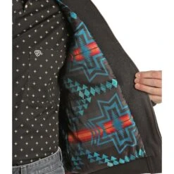 Panhandle Black Bomber Coat -Weaver Leather Cowboy Store RRMO92RZX1 B