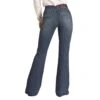 Rock & Roll Cowgirl High Rise Dark Wash Trousers -Weaver Leather Cowboy Store RRWD5HR0SK B 37066