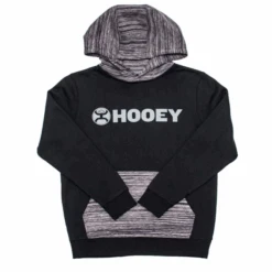Youth Hooey Black And Grey Lock Up Hoodie