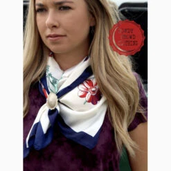 White And Violet Wild Flower Wild Rag