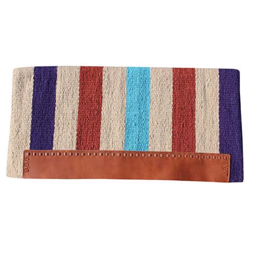 Professional's Choice Casa Zia Navajo Saddle Blanket Purple/Turquoise 3 Professional's Choice Casa Zia Navajo Saddle Blanket Purple/Turquoise