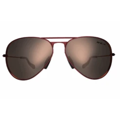BEX Burgundy And Gold Wesley Sunglasses
