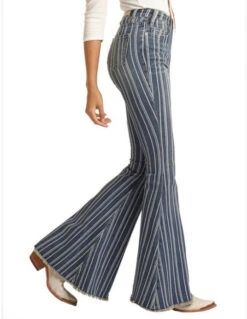 Blue Stripe Bell Bottoms Jeans -Weaver Leather Cowboy Store Screenshot2022 07 13141803