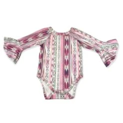 Pink Aztec Bell Sleeve Onesie -Weaver Leather Cowboy Store Screenshot2023 01 20094310