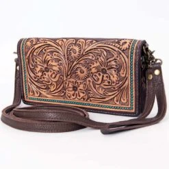 American Darling Tooled Leather & Turquoise Dot Wallet -Weaver Leather Cowboy Store Screenshot2023 02 16091919